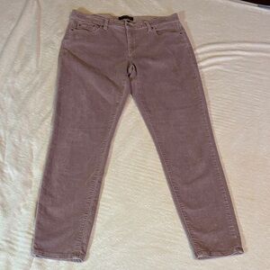 Banana Republic Skinny Fit Corduroy Pants in Mauve